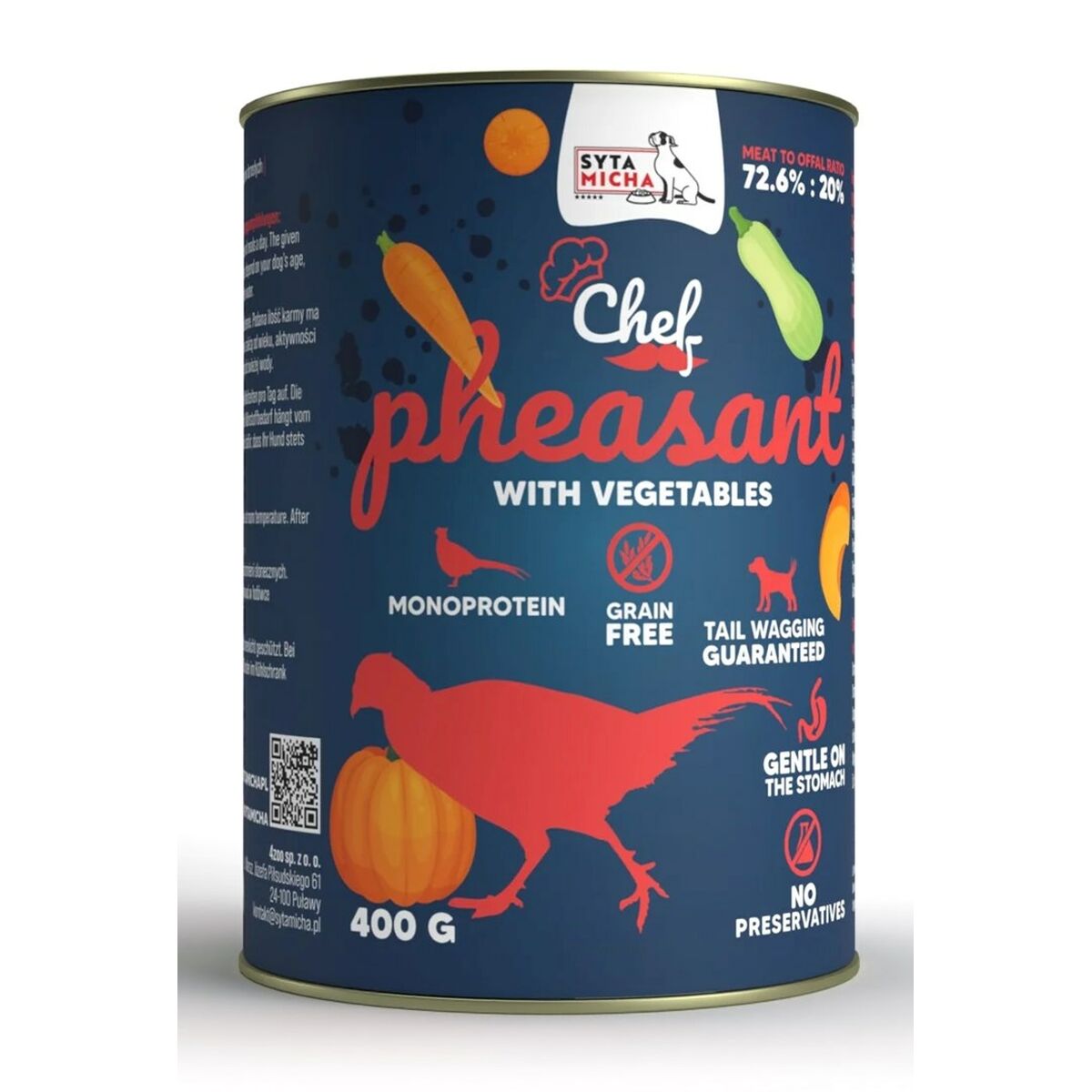 Wet food SYTA MICHA Pheasant 400 g-0