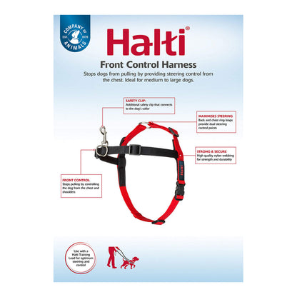 Dog Harness Company of Animals Halti Black/Red Size M (58-86 cm)-4