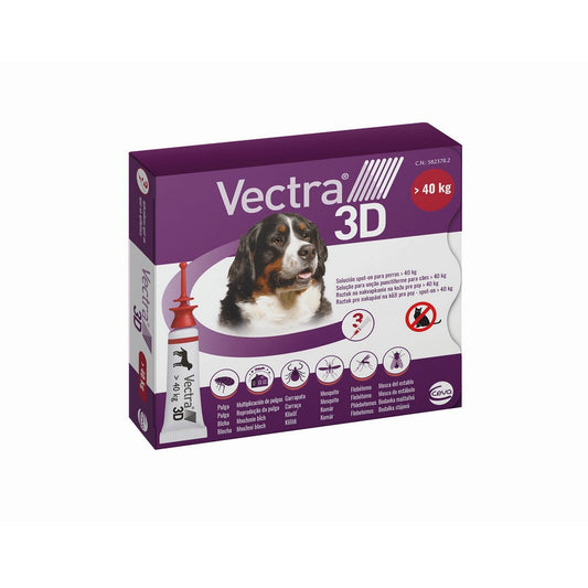 Pipette for Dogs Ceva 3D XL 40 kg 3 Units-0