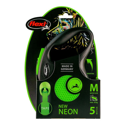 Dog Lead Flexi NEW NEON 5 m Size M Green-3