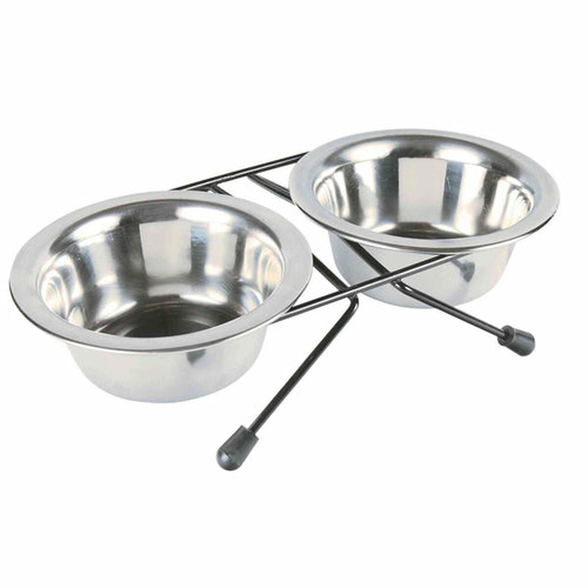 Dog Feeder Trixie Eat on Feet Stainless steel 200 ml Double 2 x 200 ml 11 cm-3