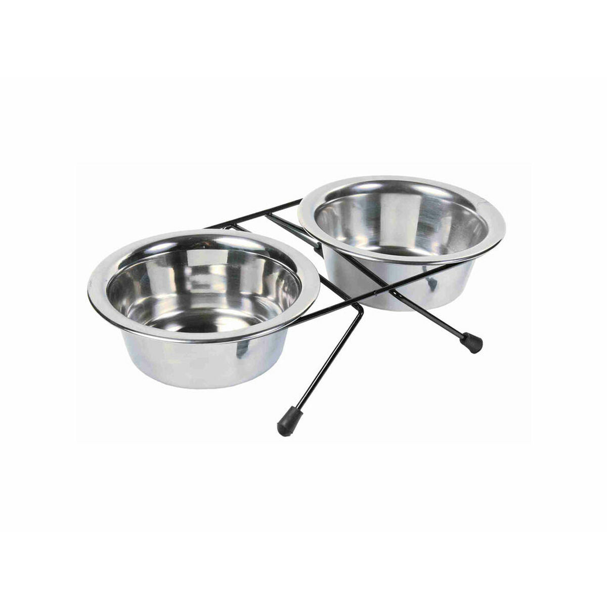 Dog Feeder Trixie Eat on Feet Stainless steel 200 ml Double 2 x 200 ml 11 cm-2