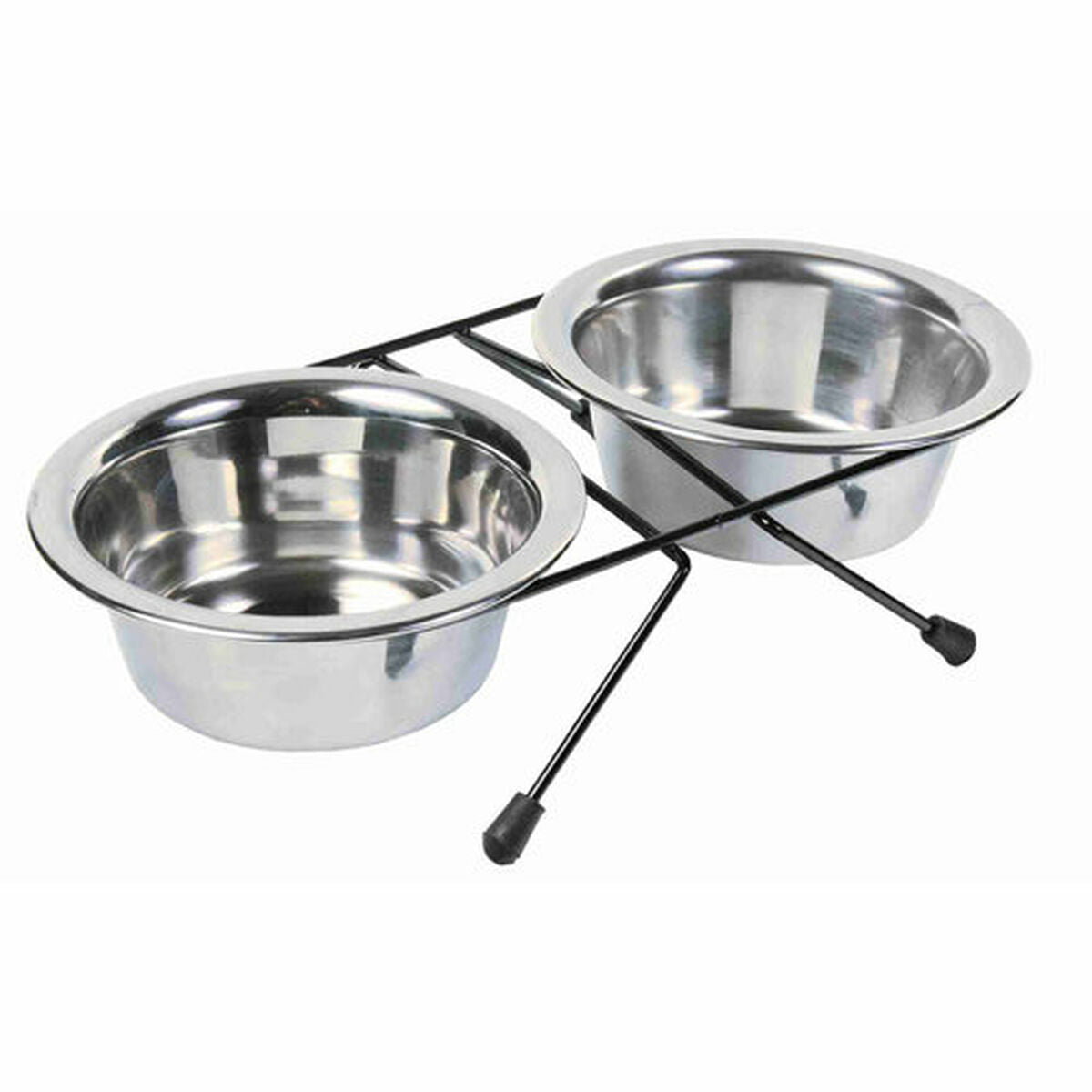 Dog Feeder Trixie Eat on Feet Stainless steel 200 ml Double 2 x 200 ml 11 cm-1