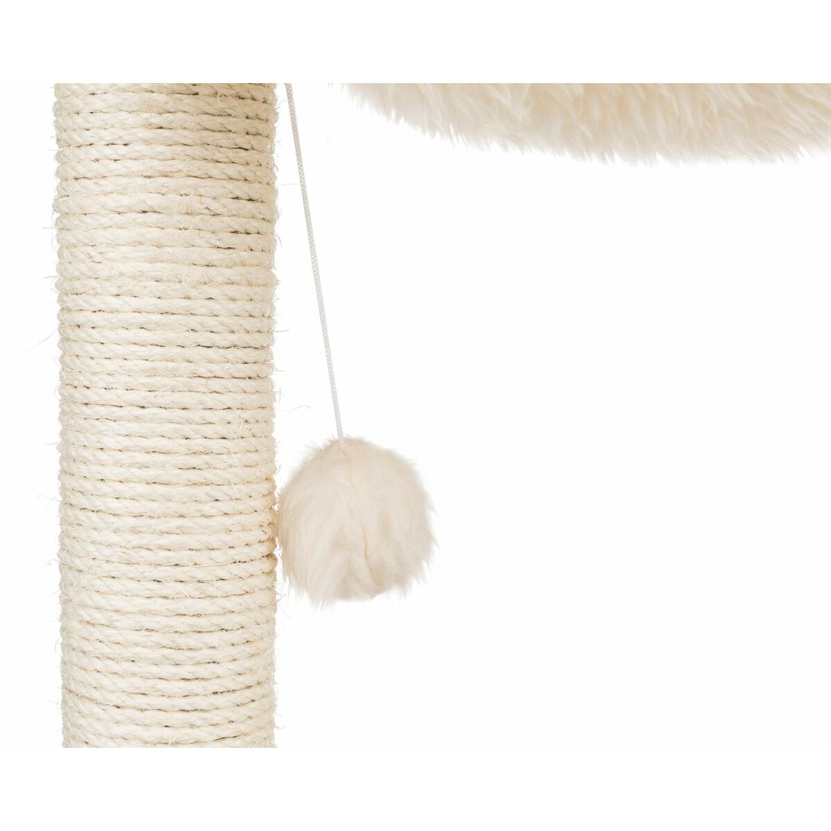 Cat scratching post Trixie Baza Cream Wood Sisal 50 cm-2