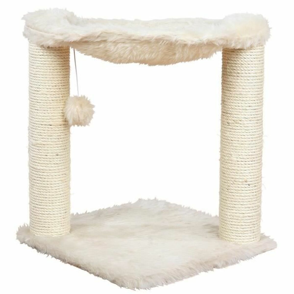 Cat scratching post Trixie Baza Cream Wood Sisal 50 cm-0