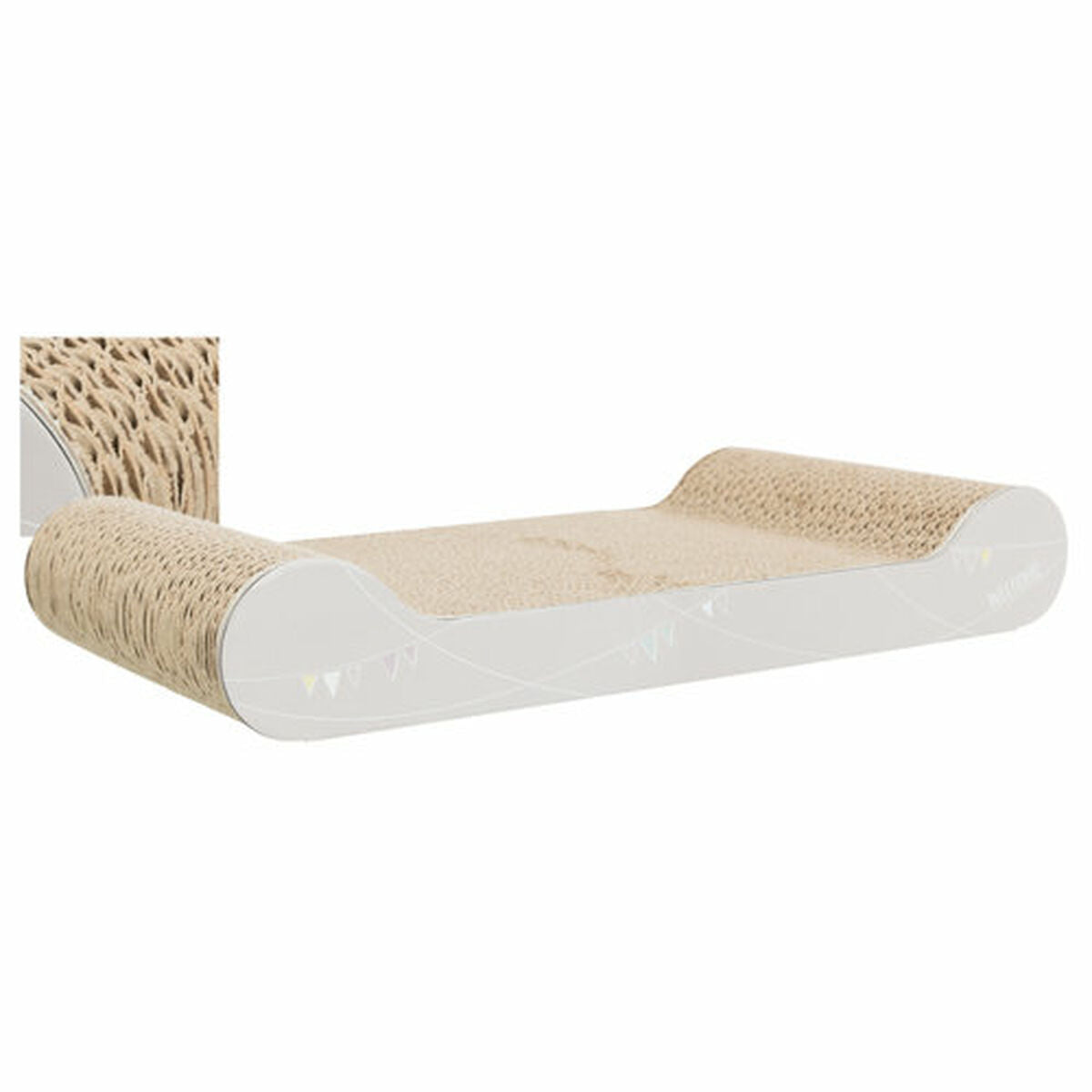 Scratching Post for Cats Trixie Light grey 38 × 6 × 18 cm-1