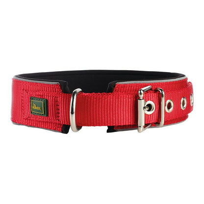 Dog collar Hunter Neoprene Reflect Red (39-46 cm)-0