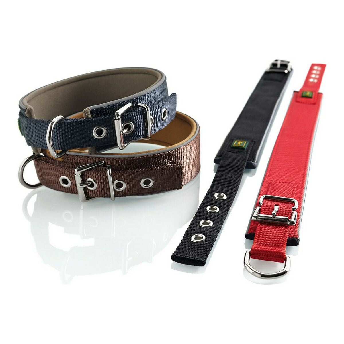 Dog collar Hunter Neoprene Reflect Red (39-46 cm)-2