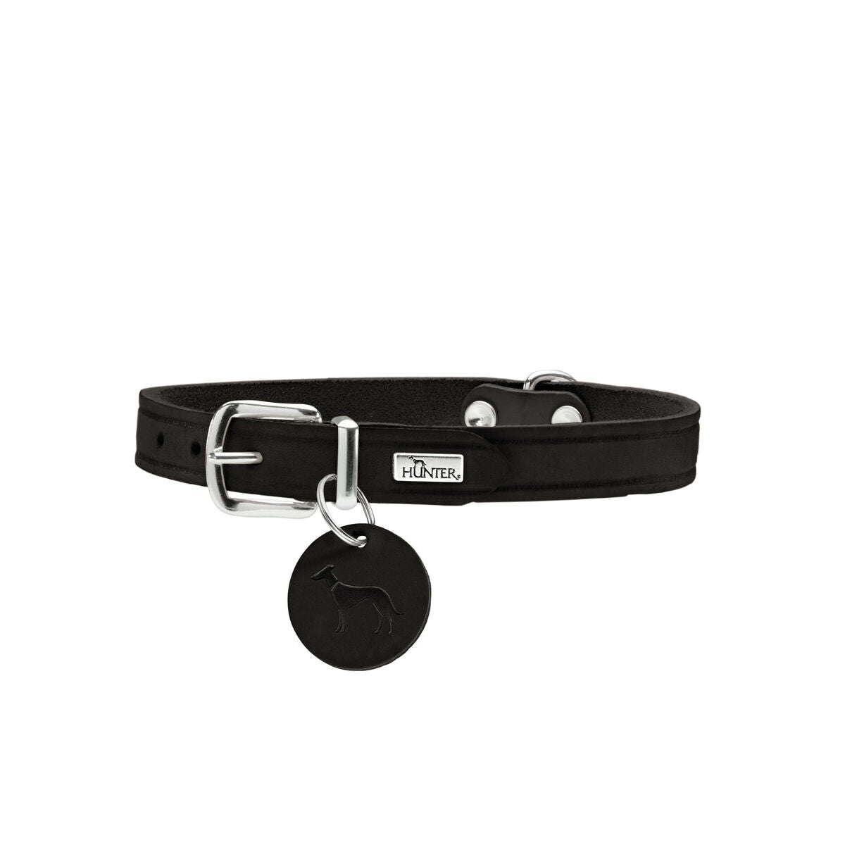 Dog collar Hunter Aalborg Black S 32-38 cm-0