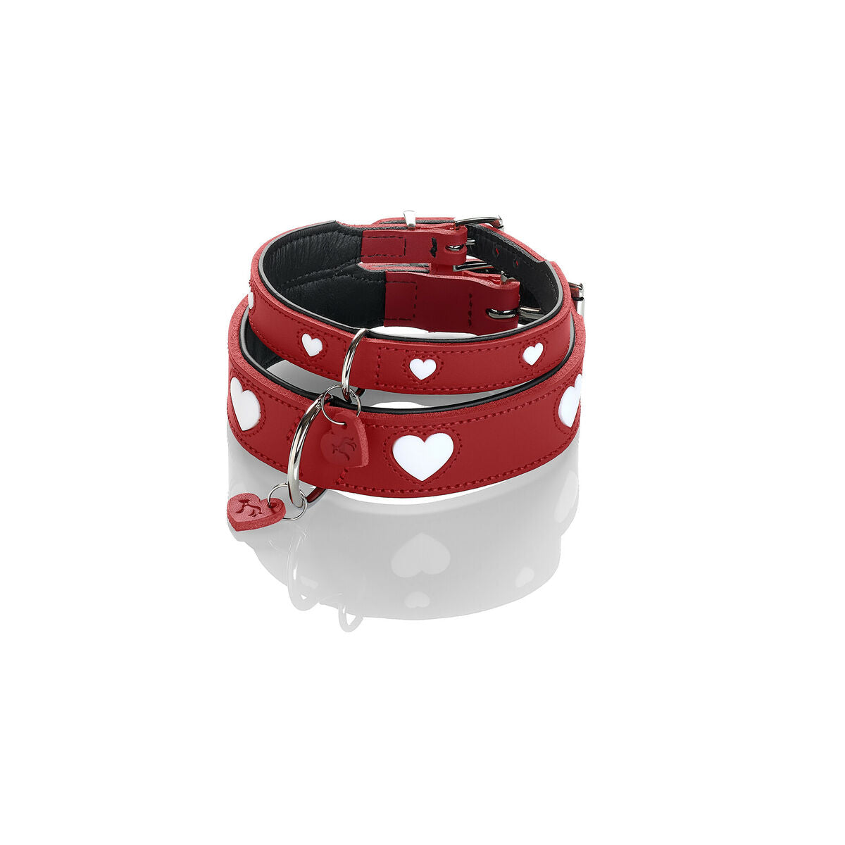 Dog collar Hunter Love M 41-49 cm Red-6