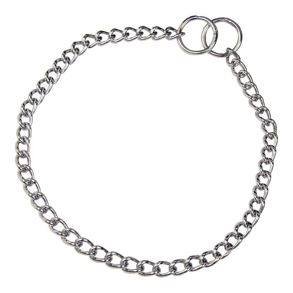 Dog collar Hs Sprenger Silver 2,5 mm Links Twisted (50 cm)-0