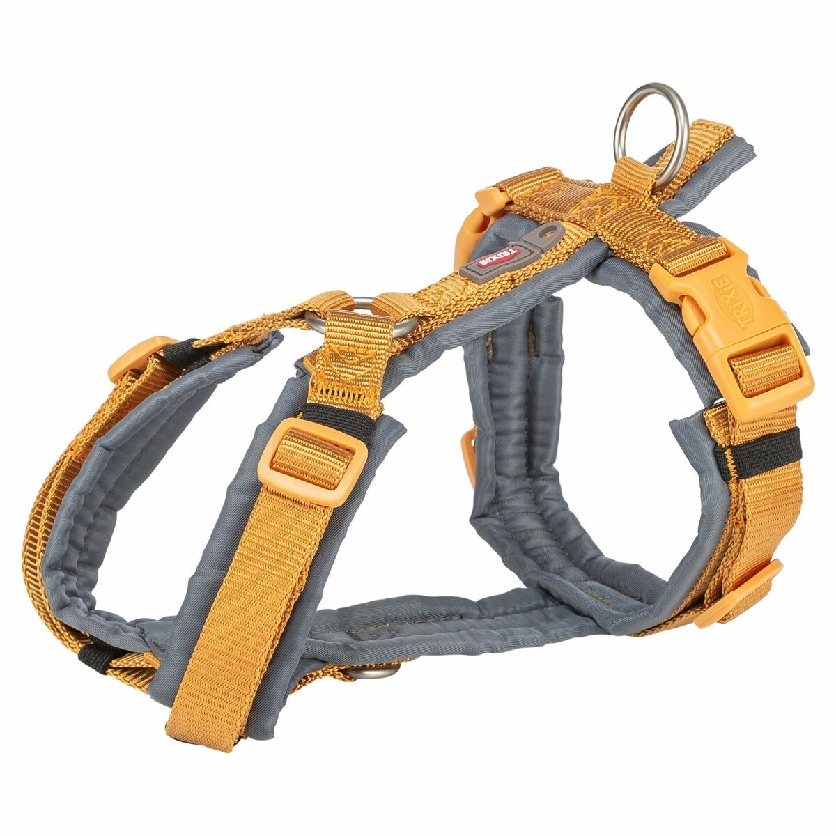 Dog Harness Trixie Premium Trekking Graphite Curry M-0