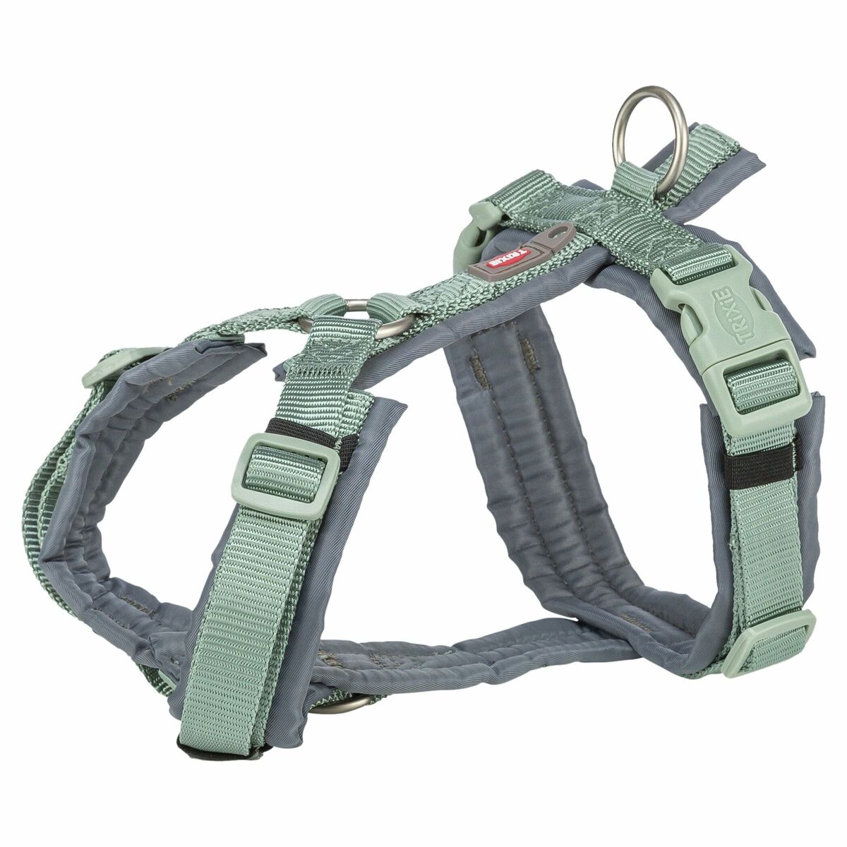 Dog Harness Trixie Premium Trekking Green Graphite S/M-0