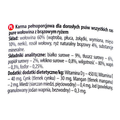 Wet food Dolina Noteci Premium Veal Rice 400 g-1