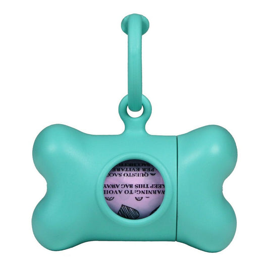 Pet Bag Dispenser United Pets Bon Ton Nano Classic Dog Aquamarine Recycled plastic (6 x 3 x 4 cm)-0