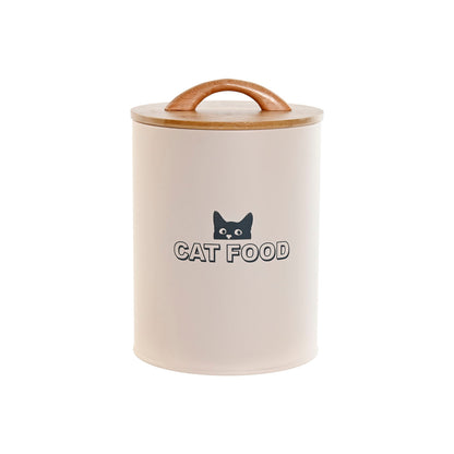 Pet food jar Home ESPRIT Beige Natural 2,5 L-0