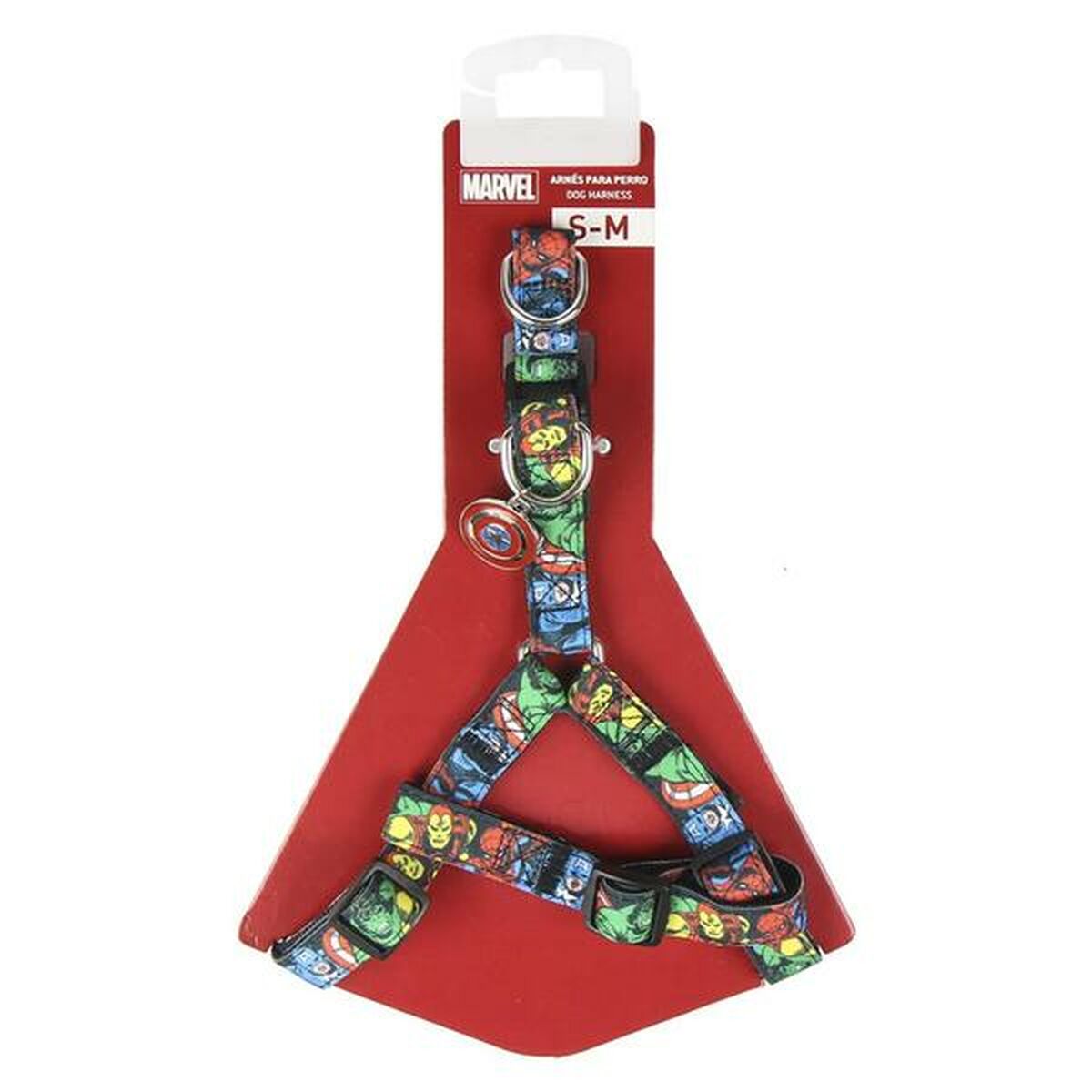 Dog Harness Marvel XXS/XS Black-0