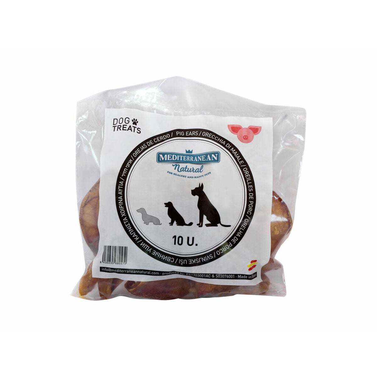 Dog Snack Mediterranean Natural Pig's ears-0