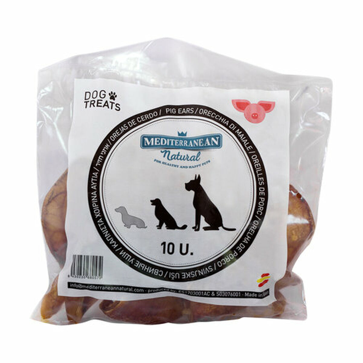 Dog Snack Mediterranean Natural Pig's ears-1