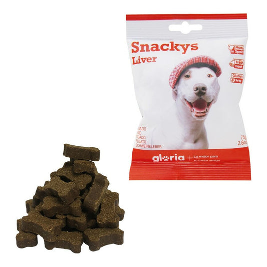 Dog Snack Gloria Display Snackys Liver (30 x 75 g)-0