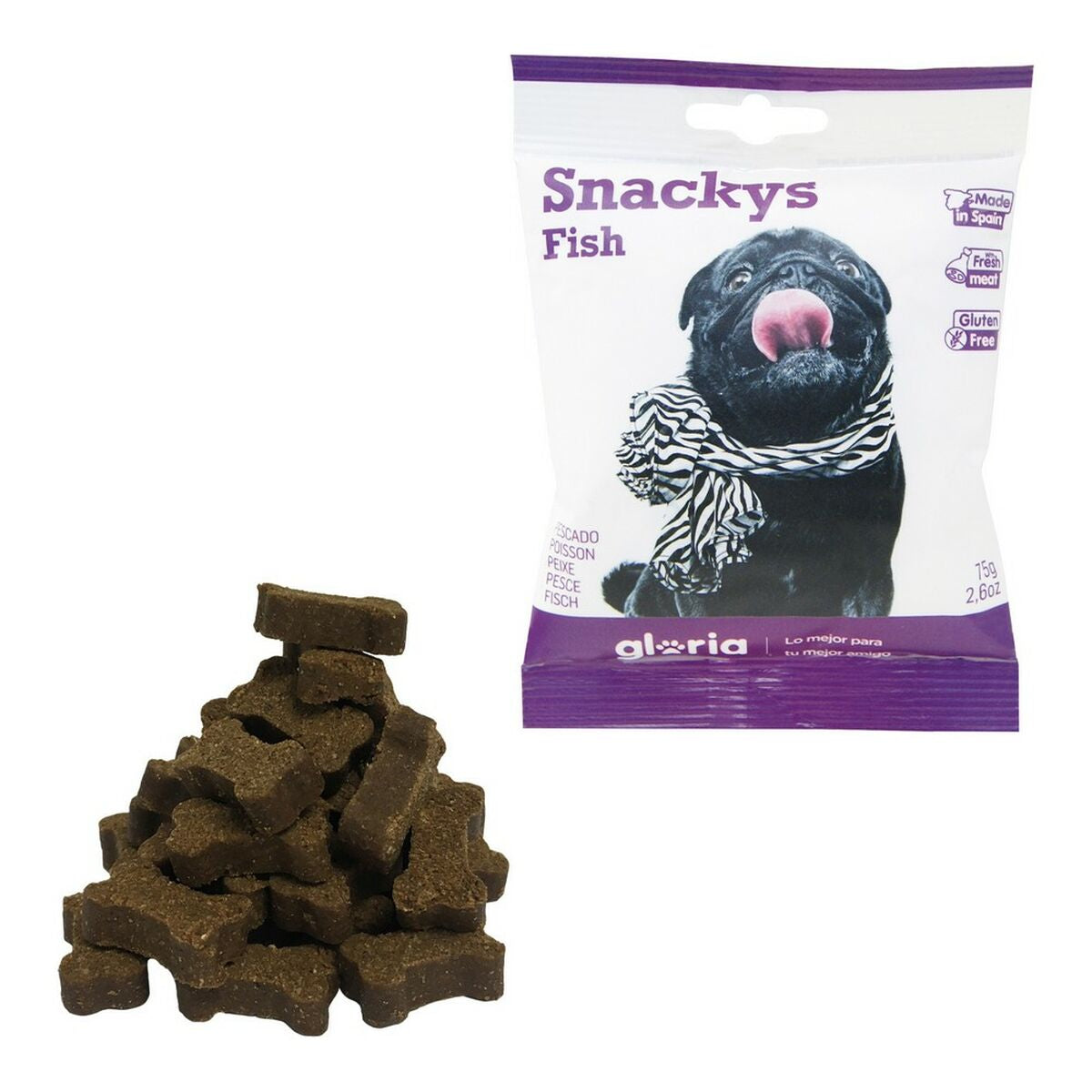 Dog Snack Gloria Display Snackys Fish-0