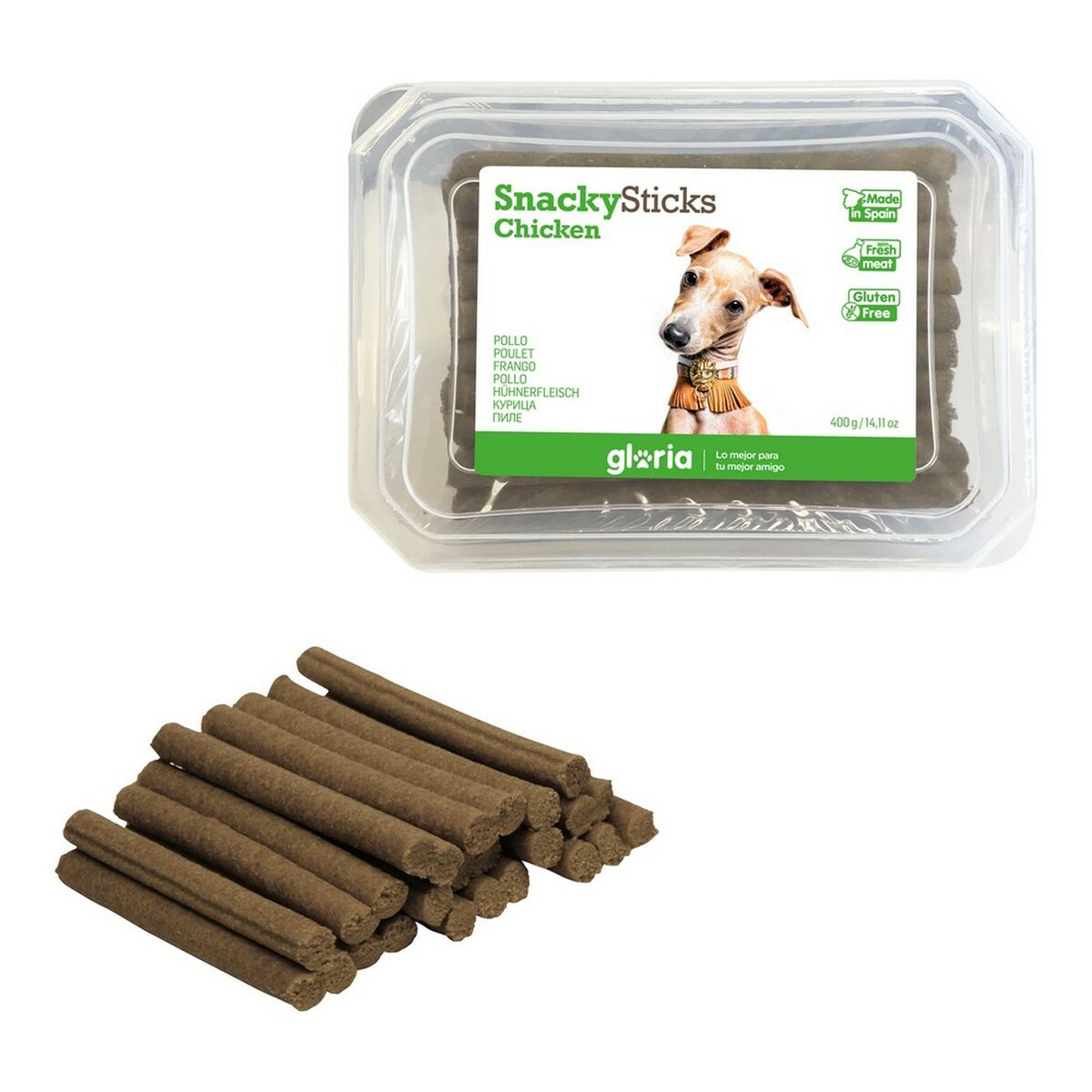 Dog Snack Gloria Snackys Sticks Chicken Small bars (800 g) (800 g)-0