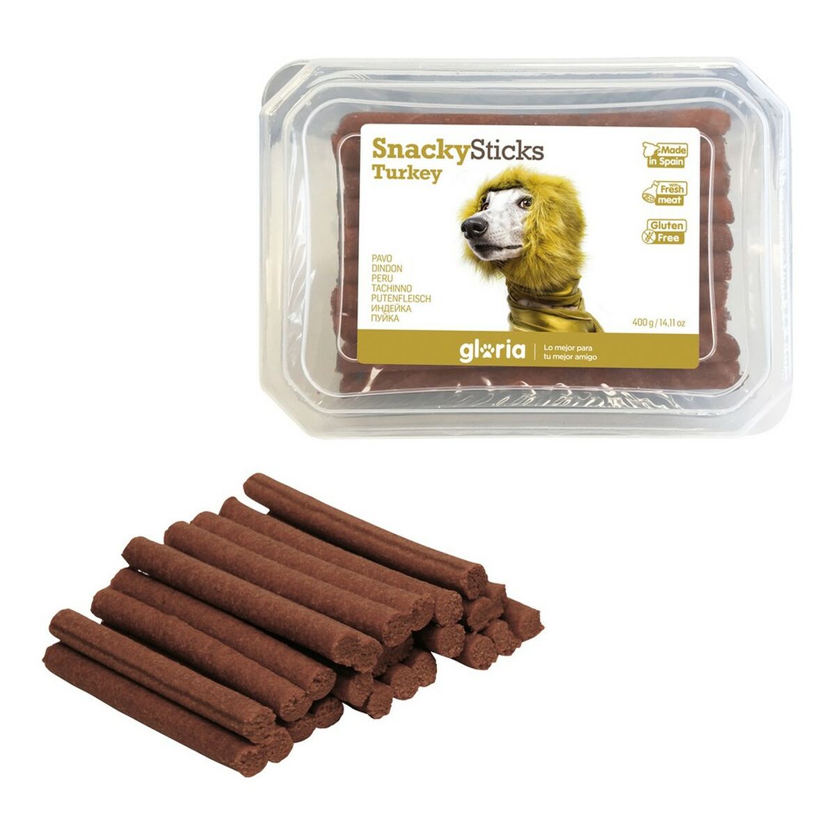 Dog Snack Gloria Snackys Sticks Chicken Turkey Small bars (350 g)-0