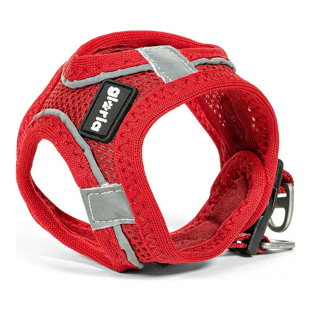 Dog Harness Gloria Air Mesh Trek Star Adjustable Red Size XXXS (18-20 cm)-0