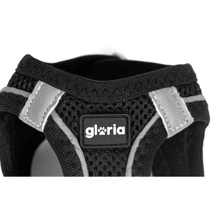 Dog Harness Gloria Trek Star 33,4-35 cm 51-52 cm Black L-2