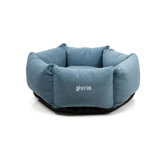 Dog Bed Gloria Hondarribia Blue 75 x 75 cm Hexagonal-0