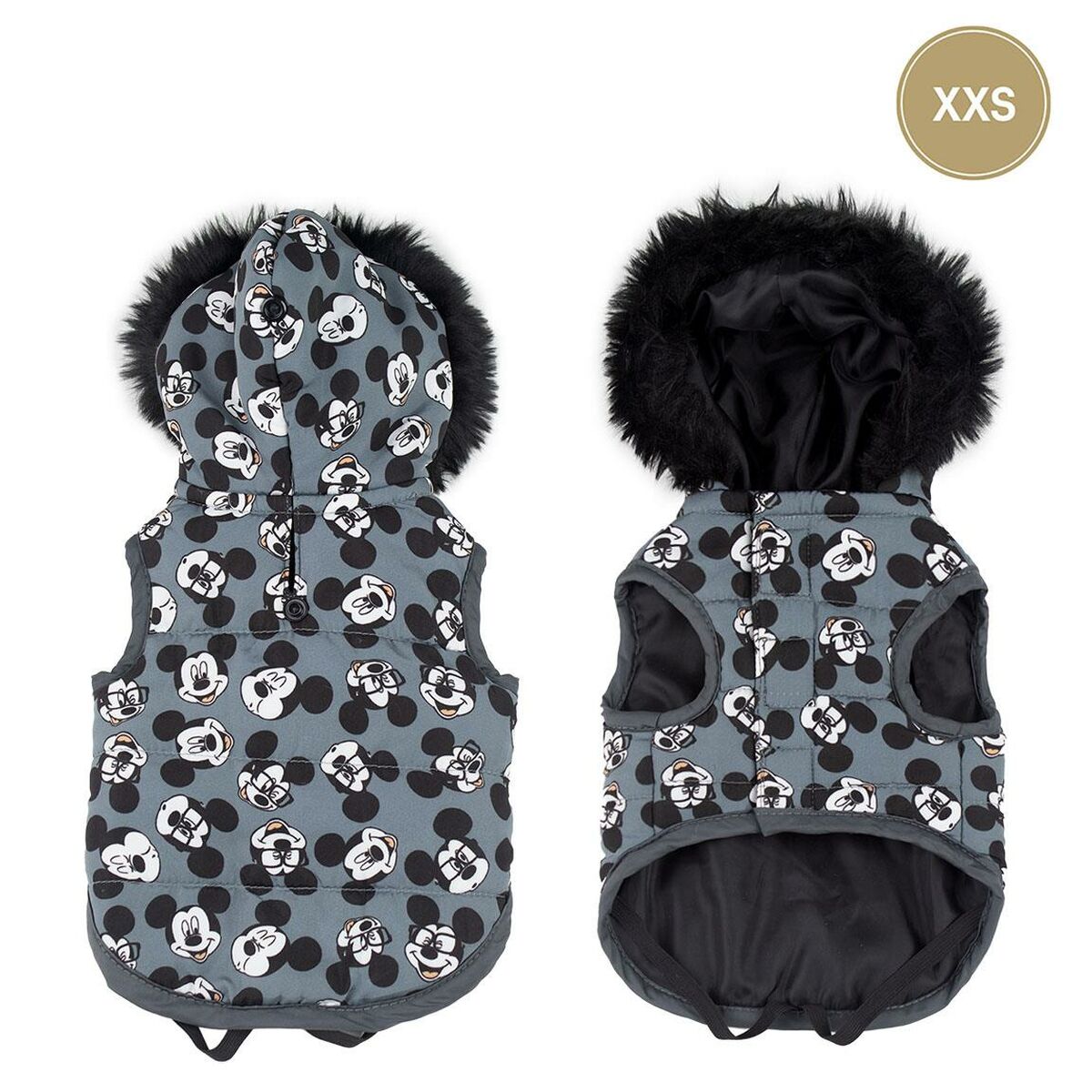 Dog Coat Mickey Mouse Grey-5