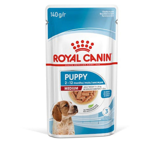 Wet food Royal Canin Medium Puppy Chicken 10 x 140 g-0