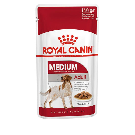 Wet food Royal Canin Medium Adult 10 x 140 g-0