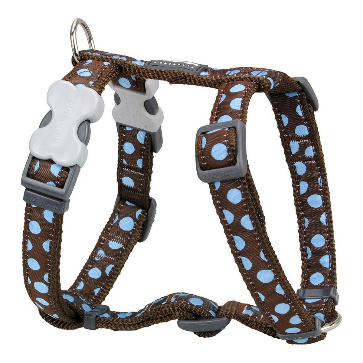 Dog Harness Red Dingo Style Spots 46-76 cm-0