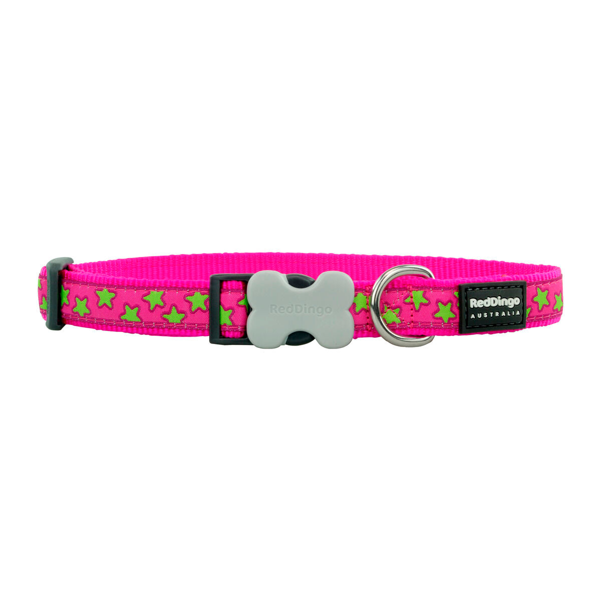 Dog collar Red Dingo Stars 20-32 cm Pink Red-0