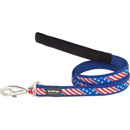 Dog Lead Red Dingo US Flag 1,2 m Blue 1.2 x 120 cm-0