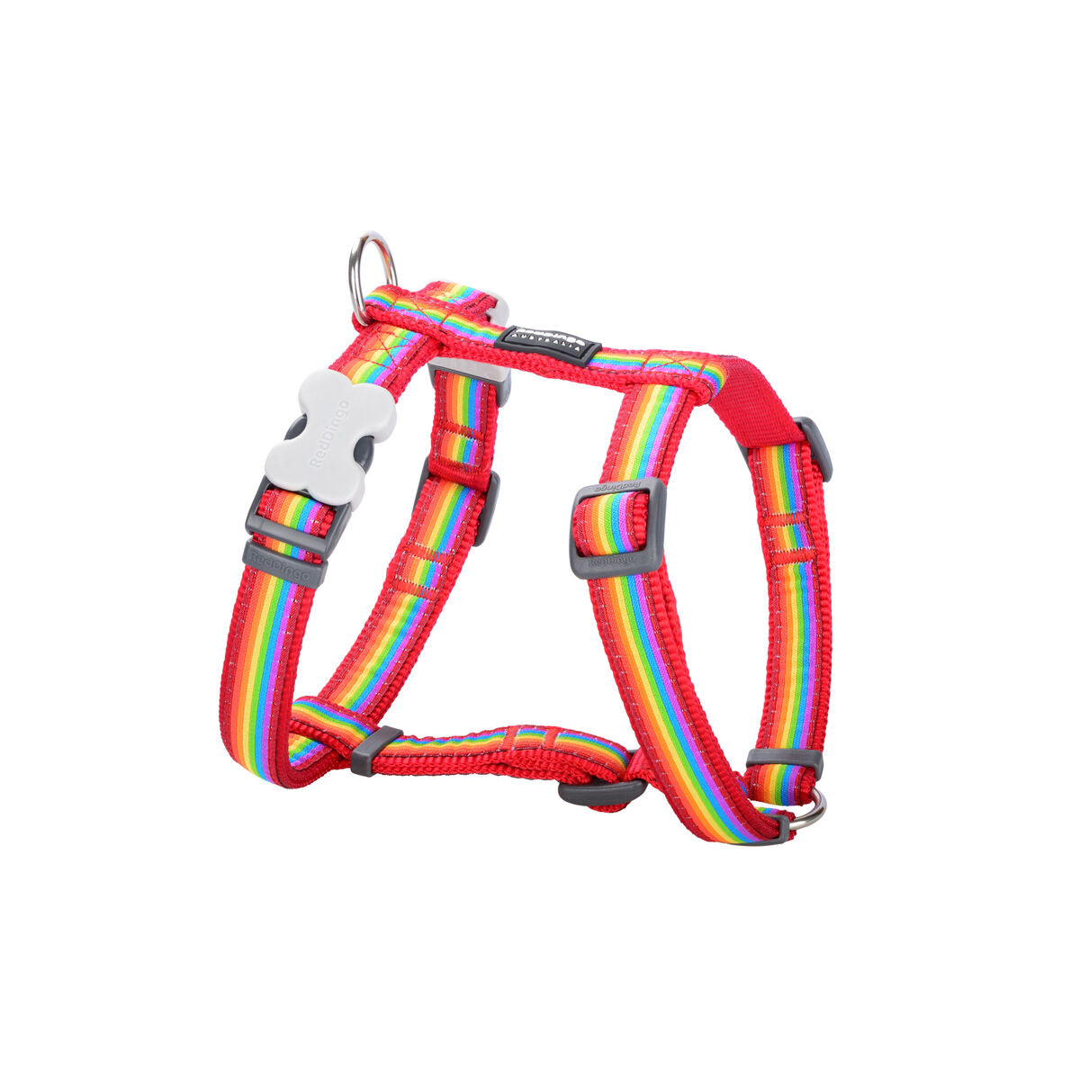 Dog Harness Red Dingo Rainbow 25-39 cm Multicolour-0