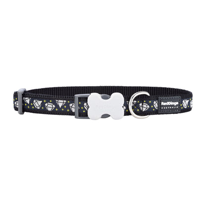 Dog collar Red Dingo Diamond 20-32 cm Black-0