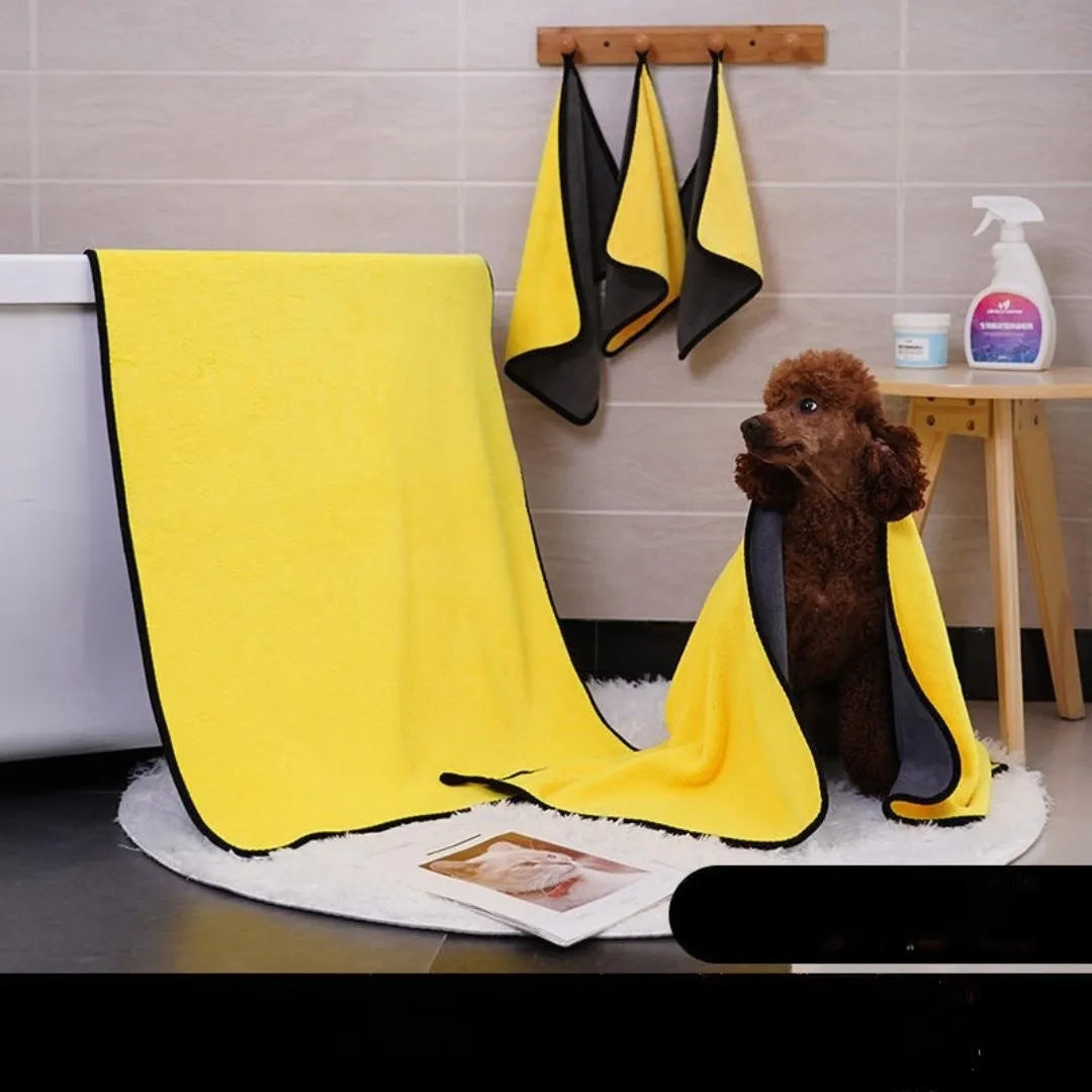 Microfiber Dog Bathing Towel - 4petslovers