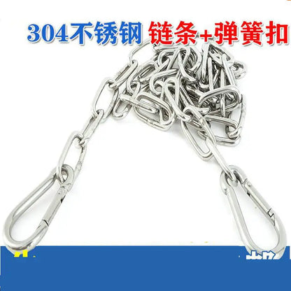 Stainless Steel Long Link Chain for Dog - 4petslovers