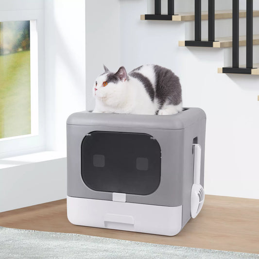 Cat Litter Box for Medium and Large Cats - 4petslovers