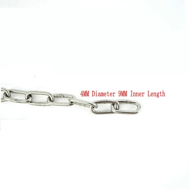 Stainless Steel Long Link Chain for Dog - 4petslovers