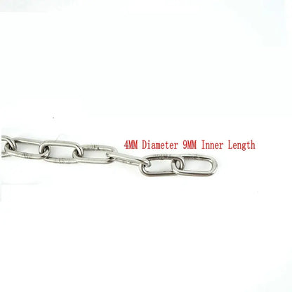 Stainless Steel Long Link Chain for Dog - 4petslovers