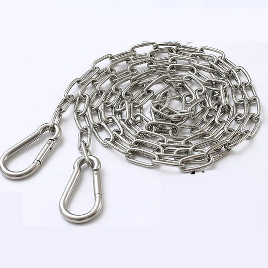 Stainless Steel Long Link Chain for Dog - 4petslovers
