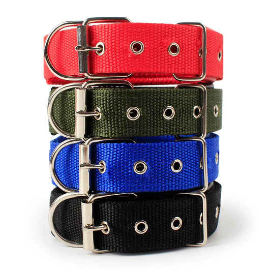 Adjustable Nylon Strap Dog Collar - 4petslovers