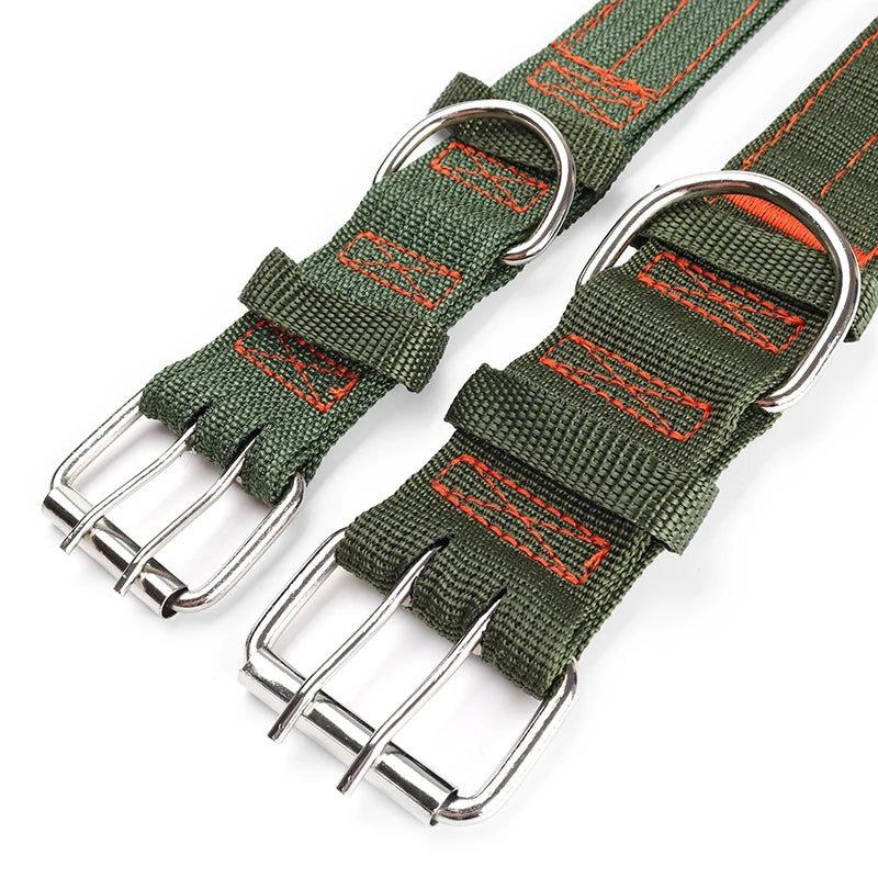 Army Green Canvas Dog Collar - 4petslovers