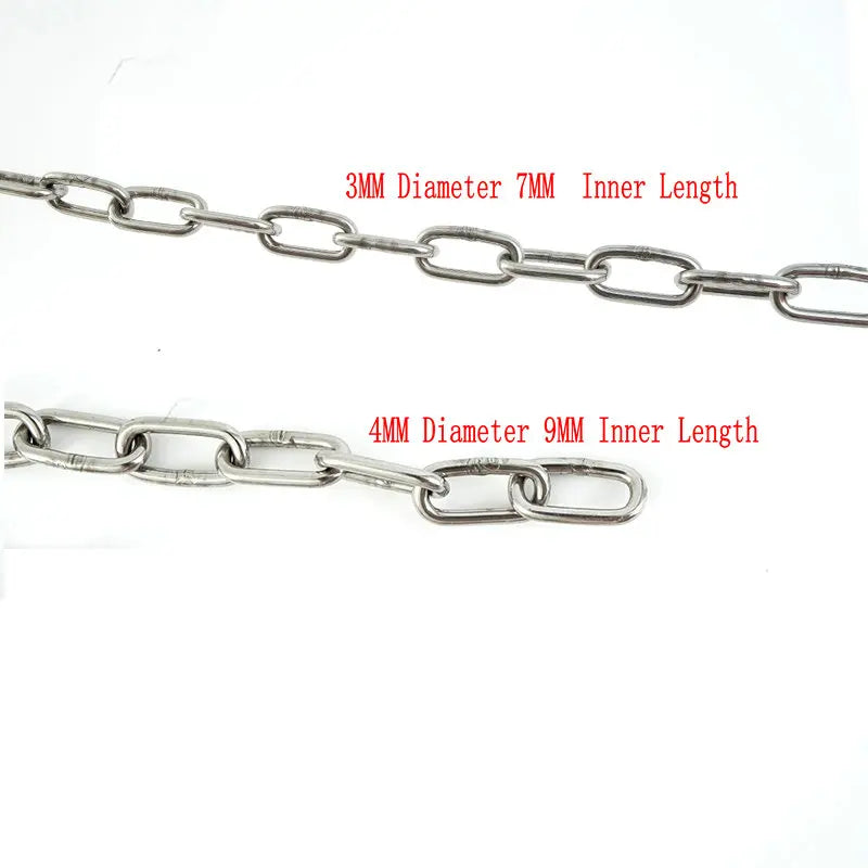 Stainless Steel Long Link Chain for Dog - 4petslovers