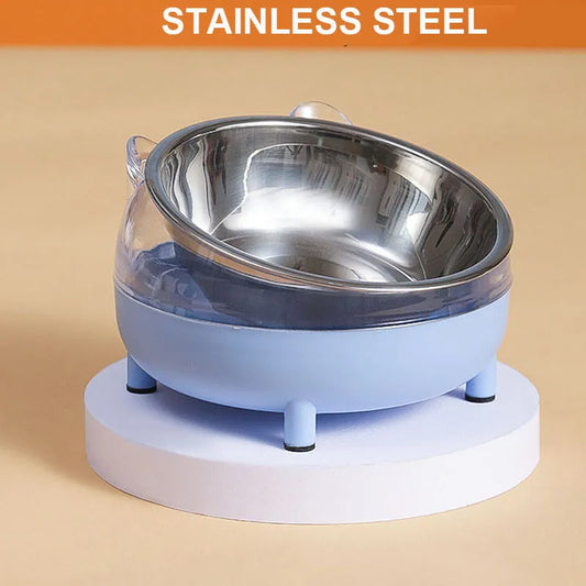 Stainless Steel Cat Bowl Neck Protection - 4petslovers