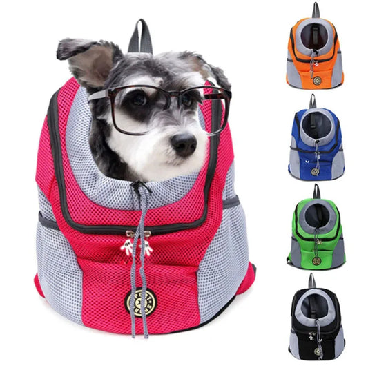 Double Shoulder Portable Travel Backpack For Pets - 4petslovers