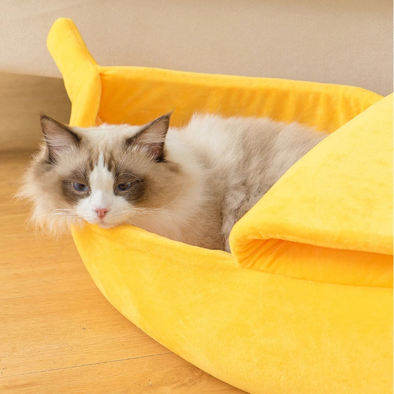 Banana shaped cat basket - 4petslovers